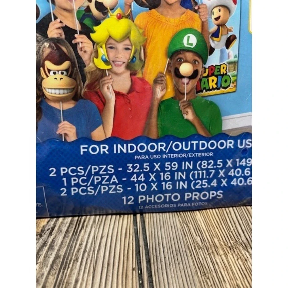 Super Mario Brothers™ Scene Setter Kit w/Props Happy Birthday Party